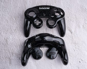Galaxy Black - Custom Painted GameCube Controller Shells
