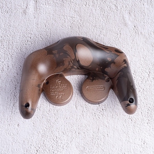 GameCube Bottom Shell - Chocolate Marble (Matte)