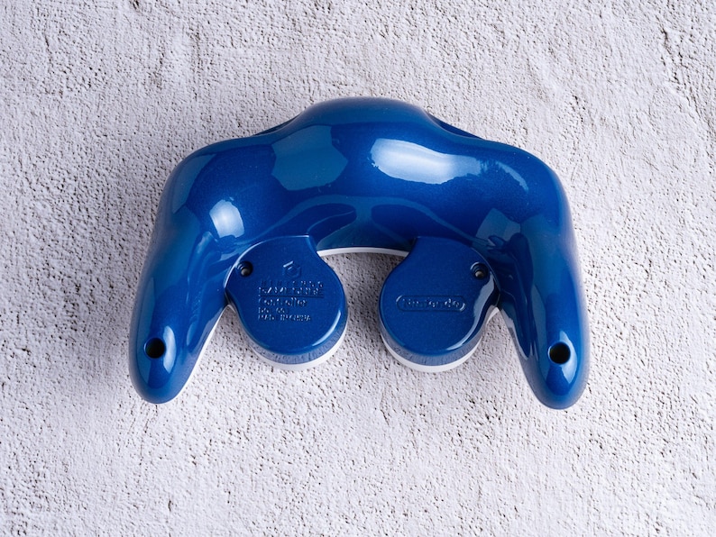 Bottom Shell for GameCube Controller ~ Custom Painted GameCube Controller Deep Blue