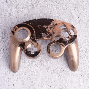 GameCube Top Shell - Bronze Marble (Glossy)