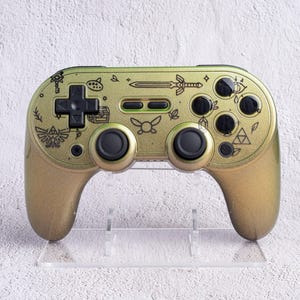 8BitDo SN30 Pro+ Controller - Custom Painted - The Legend of Zelda