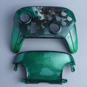 Switch Pro Controller / Shells ~ Snake / Metal Gear Solid ~ Custom Painted Shells for Official Nintendo Pro Controllers