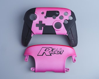 Nintendo Switch - 【カスタム】Switch 純正プロコン (ダークバイオレット) Custom Nintendo Switch Pro Controller Color Shell LED