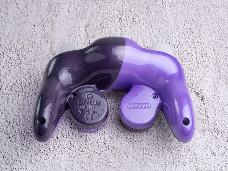 Dual Purple - Custom Painted Gamecube Controller Shells - Etsy