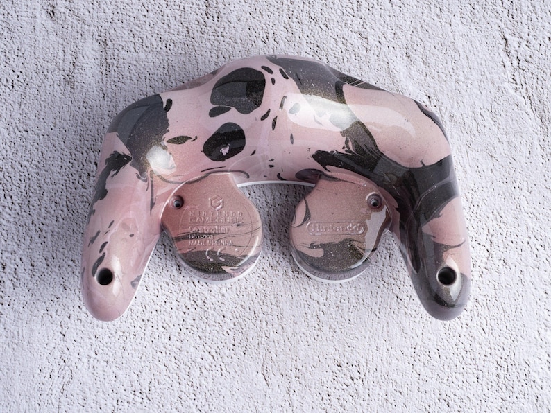 Bottom Shell for GameCube Controller ~ Custom Painted GameCube Controller Rich Marble