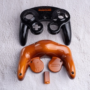 Deep Orange - Individuell bemalte GameCube Controller Gehäuse