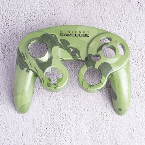 GameCube Top Shell - Green Marble (Glossy)