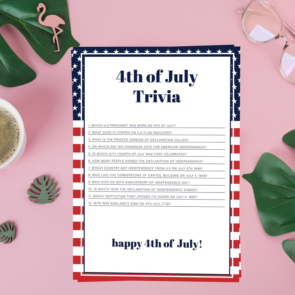 Independence Day 2024 Quiz Questions And Answers Ollie Karlene