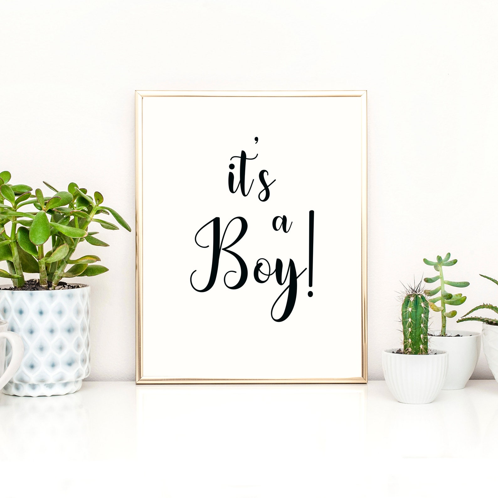 It's a Boy Minimal Its a Boy Sign It's a Boy Sign - Etsy