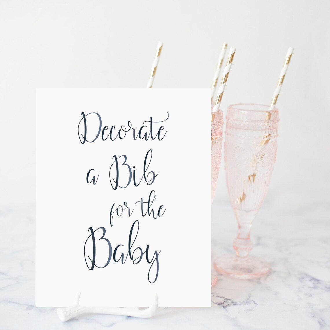 Decorate a bib sign Decorating Station Decorating Station | Etsy
