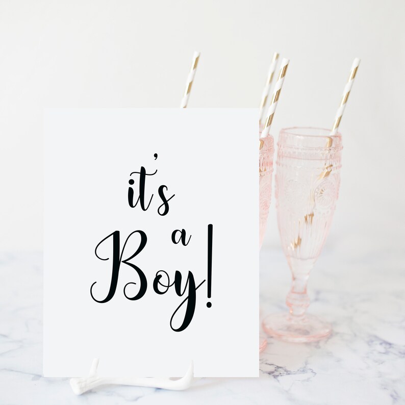 It's a Boy Minimal Its a Boy Sign It's a Boy Sign - Etsy
