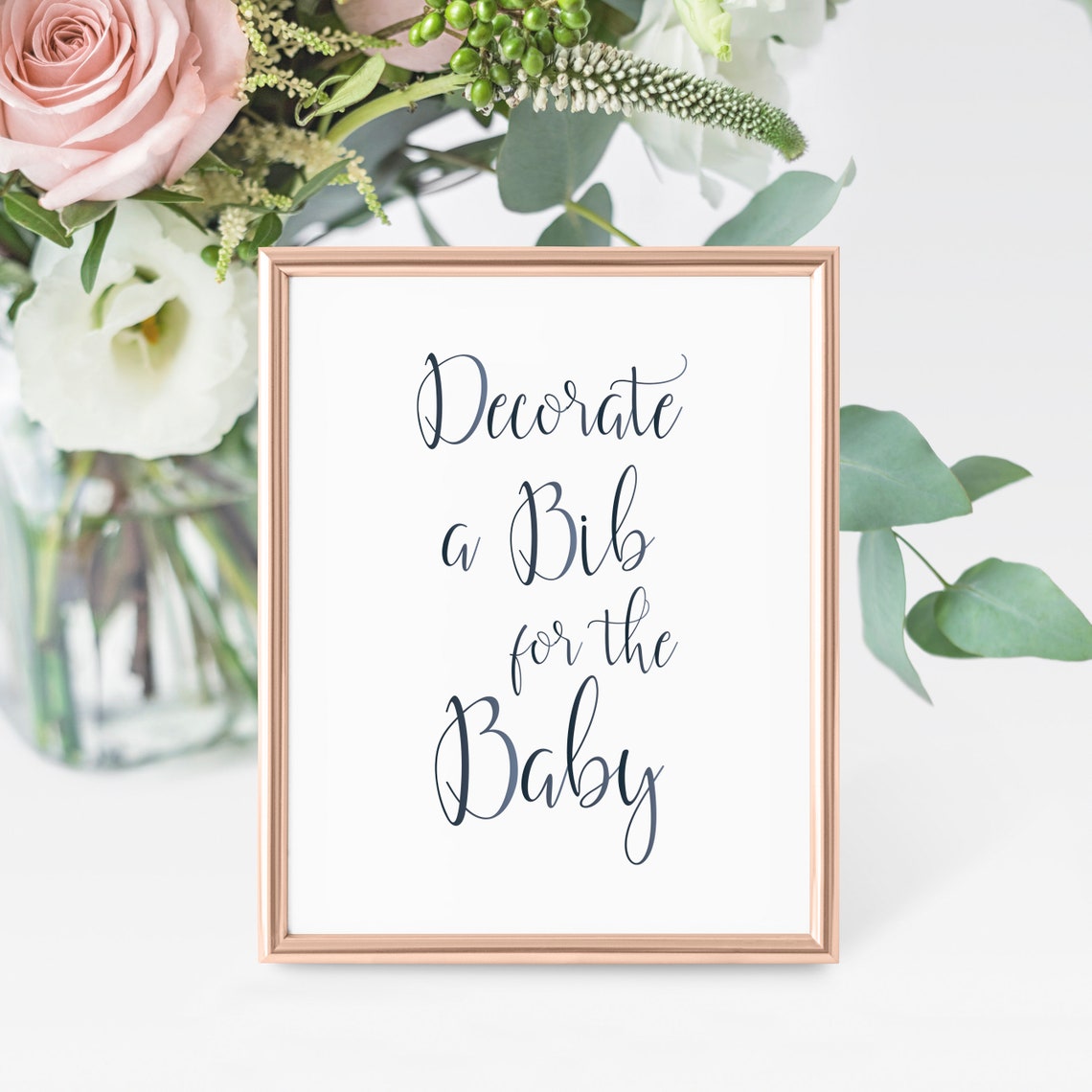 Decorate a bib sign Decorating Station Decorating Station | Etsy