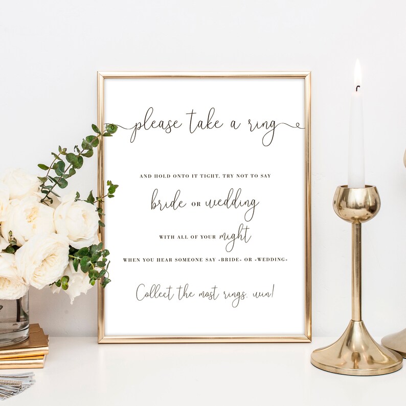 The Ring Game Bridal Shower Games Printables Bridal Shower - Etsy