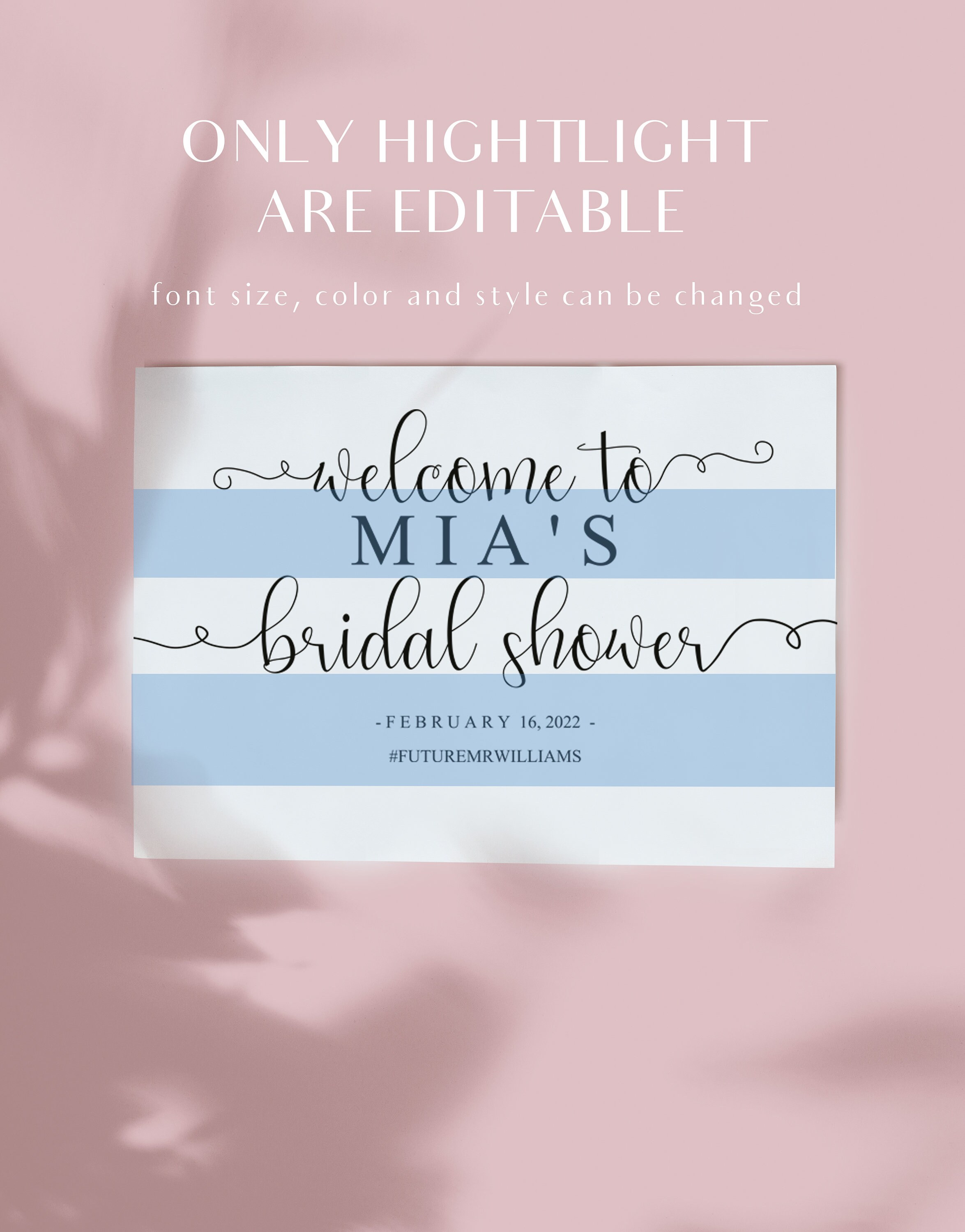 Sign Bridal Shower Bridal Shower Sign Floral Bridal Etsy