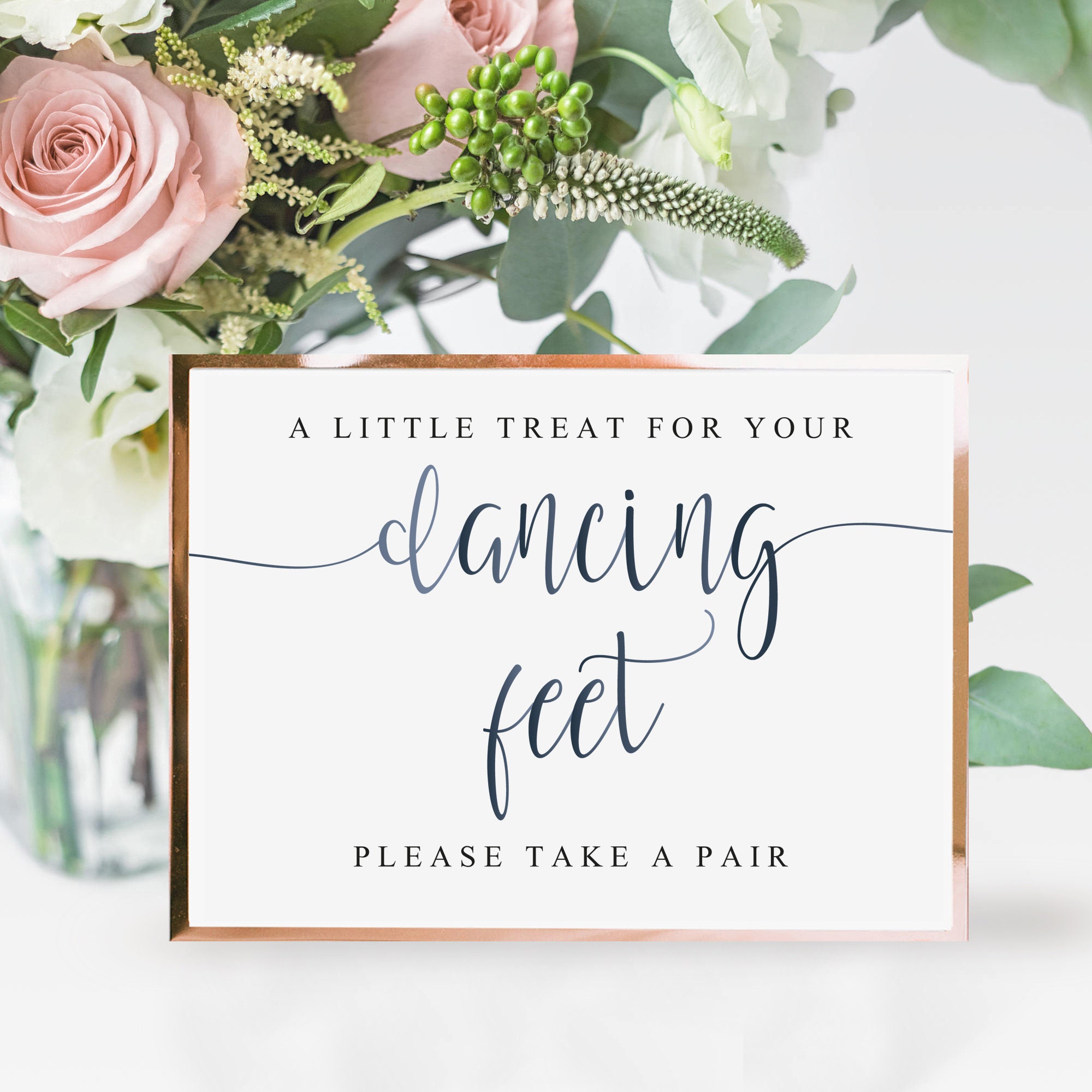 MCD102 wedding flip flop sign Dancing shoes sign wedding dancing shoes