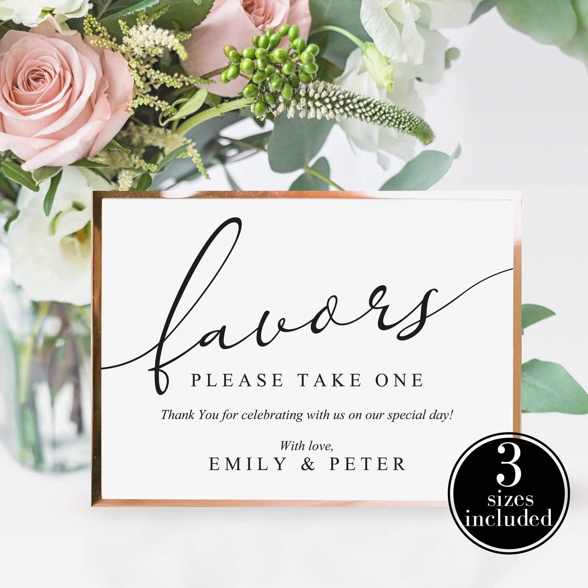 Wedding Favor Sign Printable Wedding Favors Sign Instant Etsy