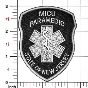 Mini Subdued New Jersey Paramedic Patch