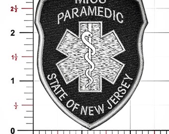 US Flag Thin Orange Line Morale Patch Black Grey EMS EMT PARAMEDIC AMBULANCE