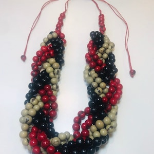 Tagua Nut Necklace / Tagua Nut Jewelry / Organic Jewelry