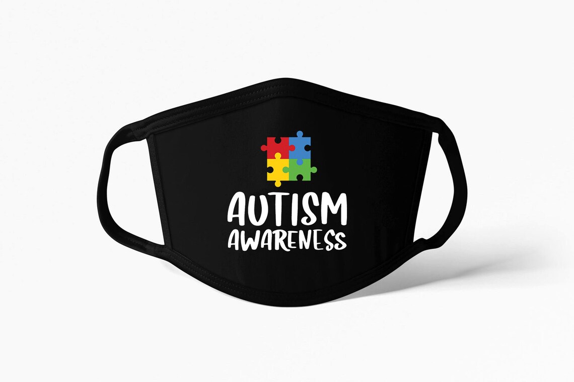 Autism Awareness Autism Awareness Mask Face Mask Adult Etsy