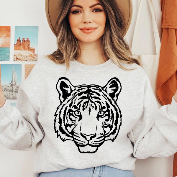 Tiger Sweatshirt - Etsy