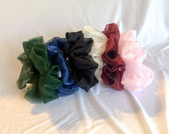 Organza Oversized Scrunchies | Extra Large Scrunchie | Volume Scrunchies