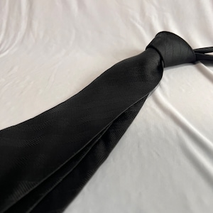Men’s Necktie in Black Herringbone | Limited Silk Tie | Skinny Tie | Classic Tie | Wide Tie | Handmade