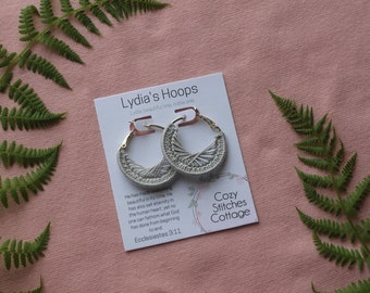 Lydia’s Small Hoops / Customizable Hoop Earrings / Colorful Hoop Earrings / Simple Hoops / Crochet Hoop Earrings/ Choose Your Color