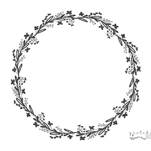 Peut inclure: Une couronne florale noire et blanche avec un design simple et élégant. La couronne est composée de petites fleurs et de feuilles, et elle est parfaite pour ajouter une touche de nature à n'importe quel espace.