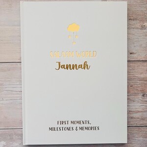 Muslim Baby Record Book | Muslim Baby Book | Islamic Baby Gift | Islamic Baby Books | Baby’s First Years | Salaam World Bump To 5 Years Book imagem 15