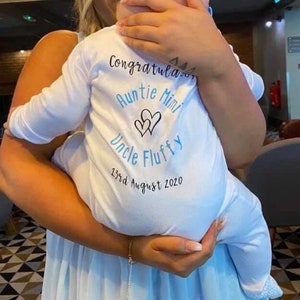 Congratulations On Your Wedding | Auntie Uncle Wedding Gift | Personalised Wedding Baby Grow | Baby Onesie For Wedding Engagement | Unique
