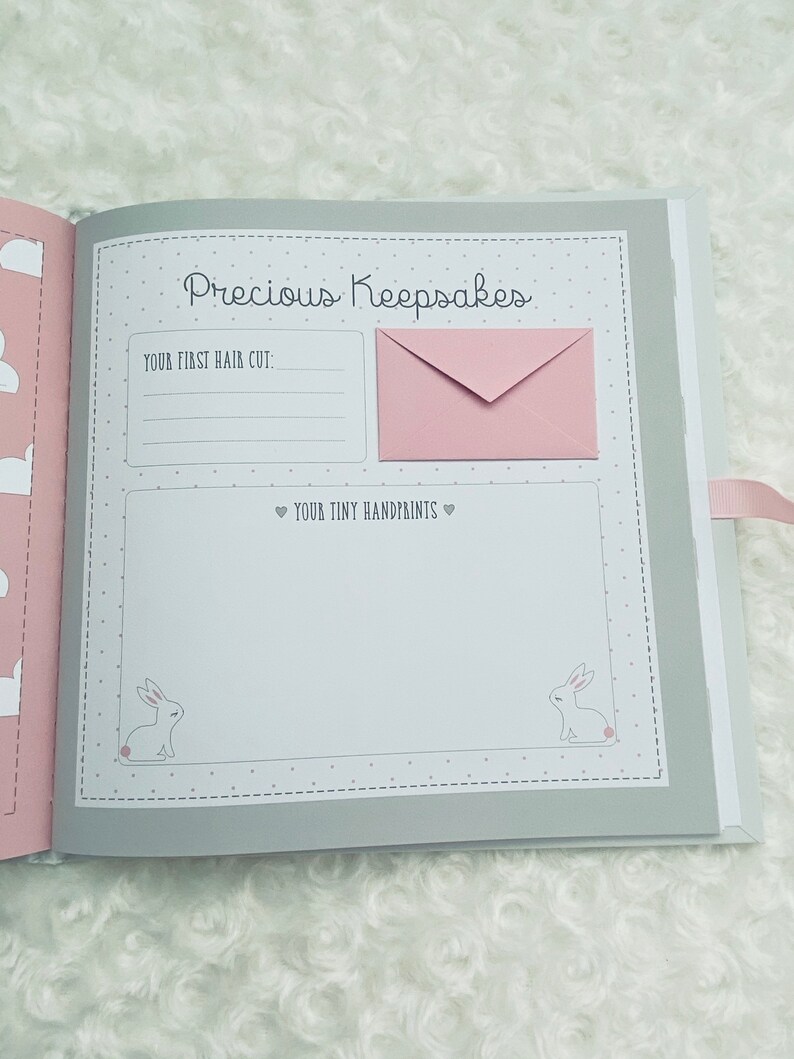 My First Year Record Book/baby Photo Album in Pink Etsy UK