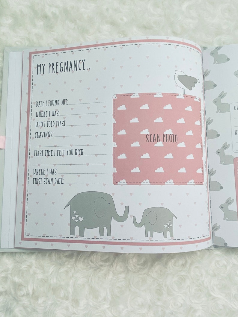 Personalised My First Year Record Book / Baby Photo Album In Etsy