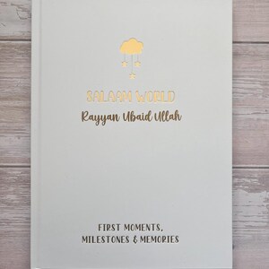 Muslim Baby Record Book | Muslim Baby Book | Islamic Baby Gift | Islamic Baby Books | Baby’s First Years | Salaam World Bump To 5 Years Book imagem 14