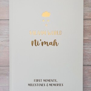 Muslim Baby Record Book | Muslim Baby Book | Islamic Baby Gift | Islamic Baby Books | Baby’s First Years | Salaam World Bump To 5 Years Book imagem 11