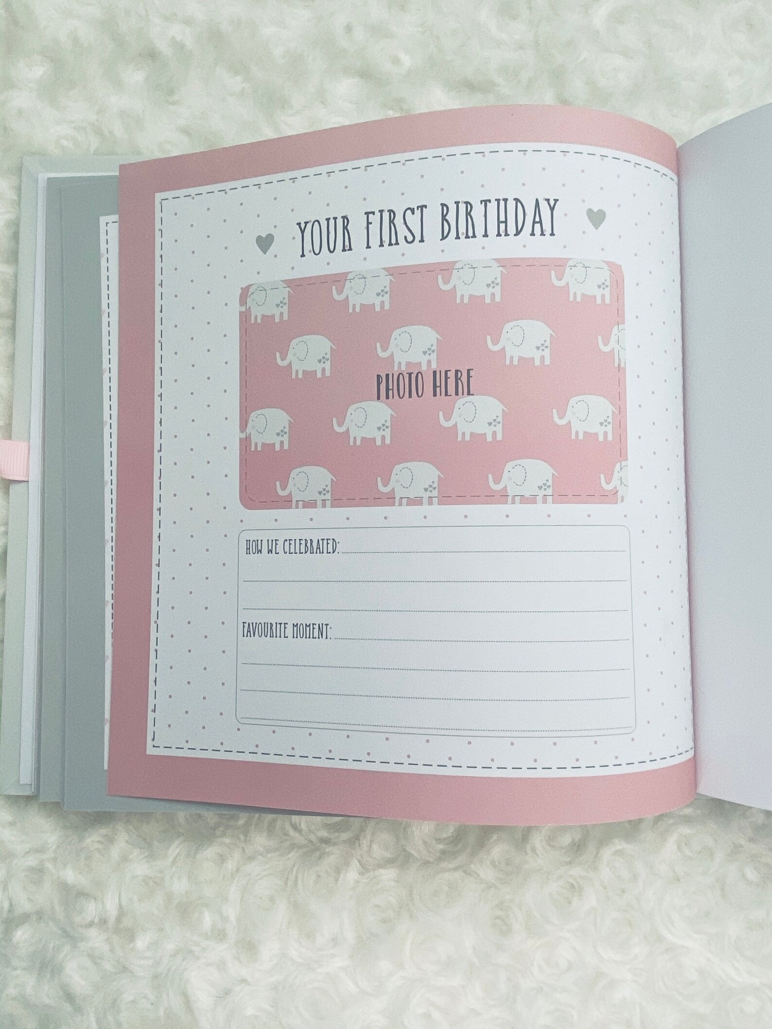 Baby Record Book Personalised My First Year Memory Book Etsy UK