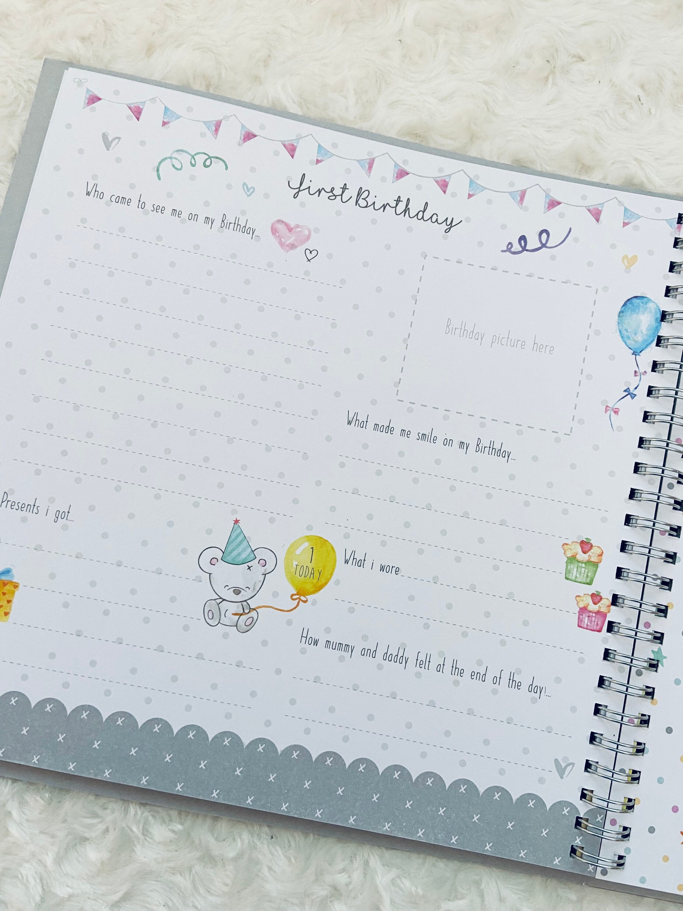 Personalised Baby Record Book Hello Baby My First Year Etsy UK