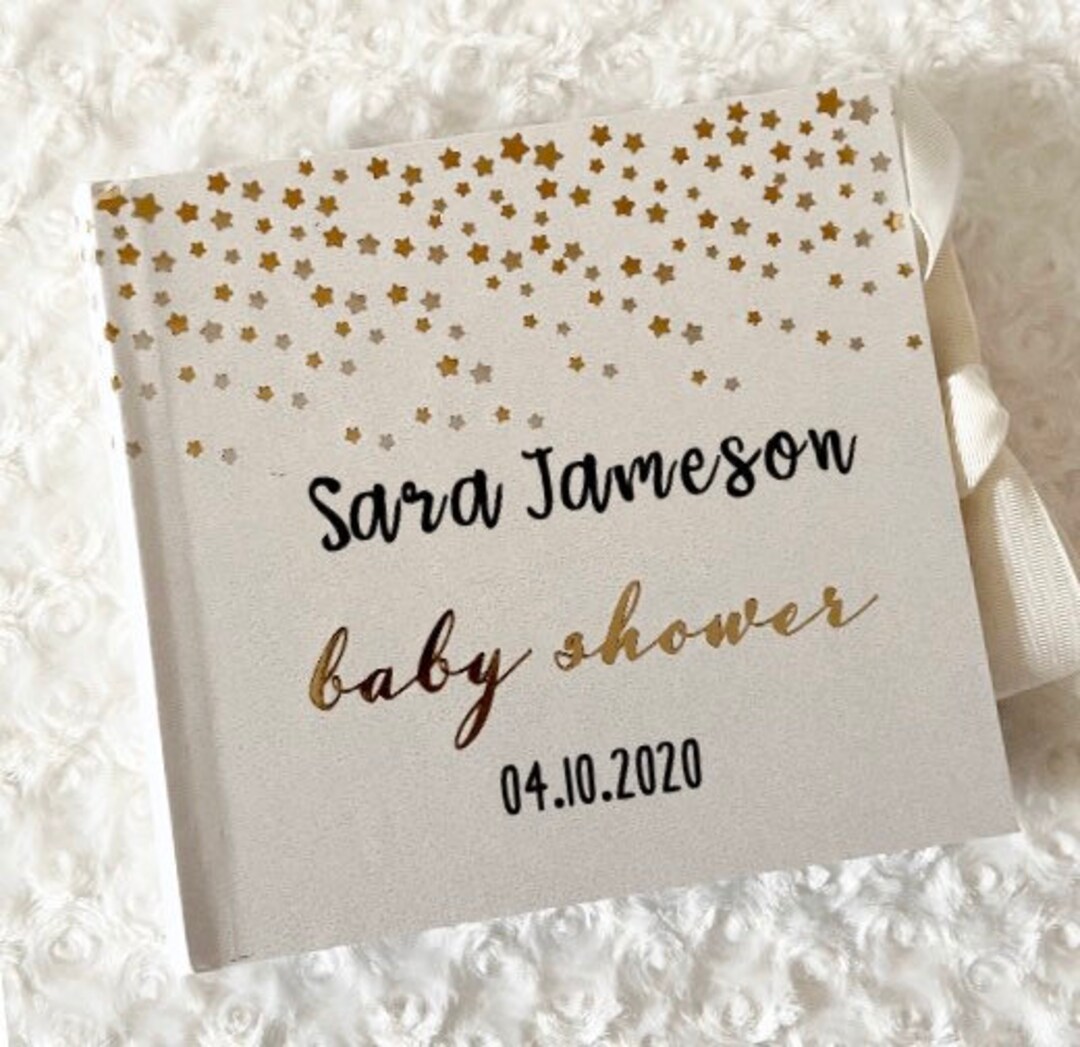 Personalised Baby Shower Photo Album, Unisex Baby Shower Gift, Photo