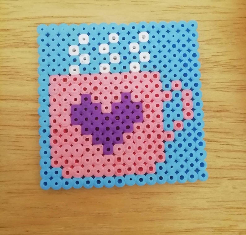 Hama bead cup mat/coaster Etsy