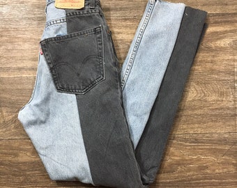 reworked levis jeans
