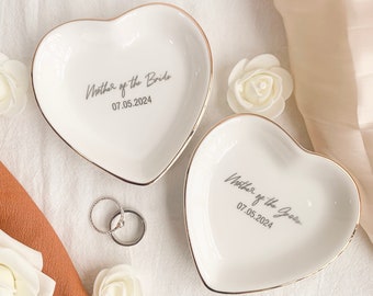 Mother of the Bride Trinket Tray, Mother of the Groom Gift, Personalized Ring Dish, Wedding Keepsake _MSP
