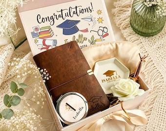 Graduation Gift Box For Her, Graduation Notebook Gift Set, Congrats 2026 Graduate Keepsake, College High School Grad Gift Idea