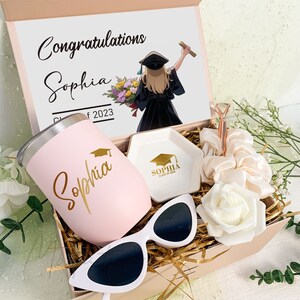 Personalized Graduation Gift Box, Class Of 2024 Gift Box, Daughter Grad Gift Box, Masters Degree Gift Box, Congratulation Gift_MSP2 image 8
