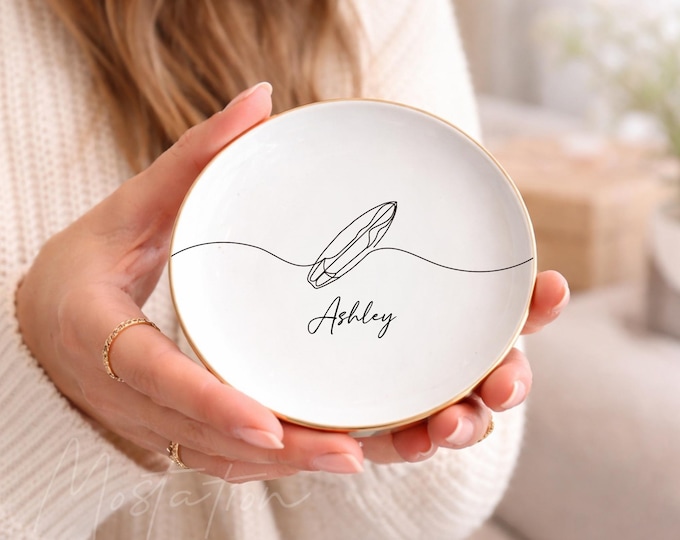 Surfboard Jewelry Dish, Surfing Lover Gift, Beach Wedding Gift, Birthday Gift, Summer Vacation Keepsake, Retirement Gift