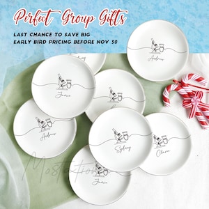 Personalized Chemistry Jewelry Dish, Custom Name Scientist Ring Tray, Microbiologist Christmas Gift, Lab Student Graduation Gift