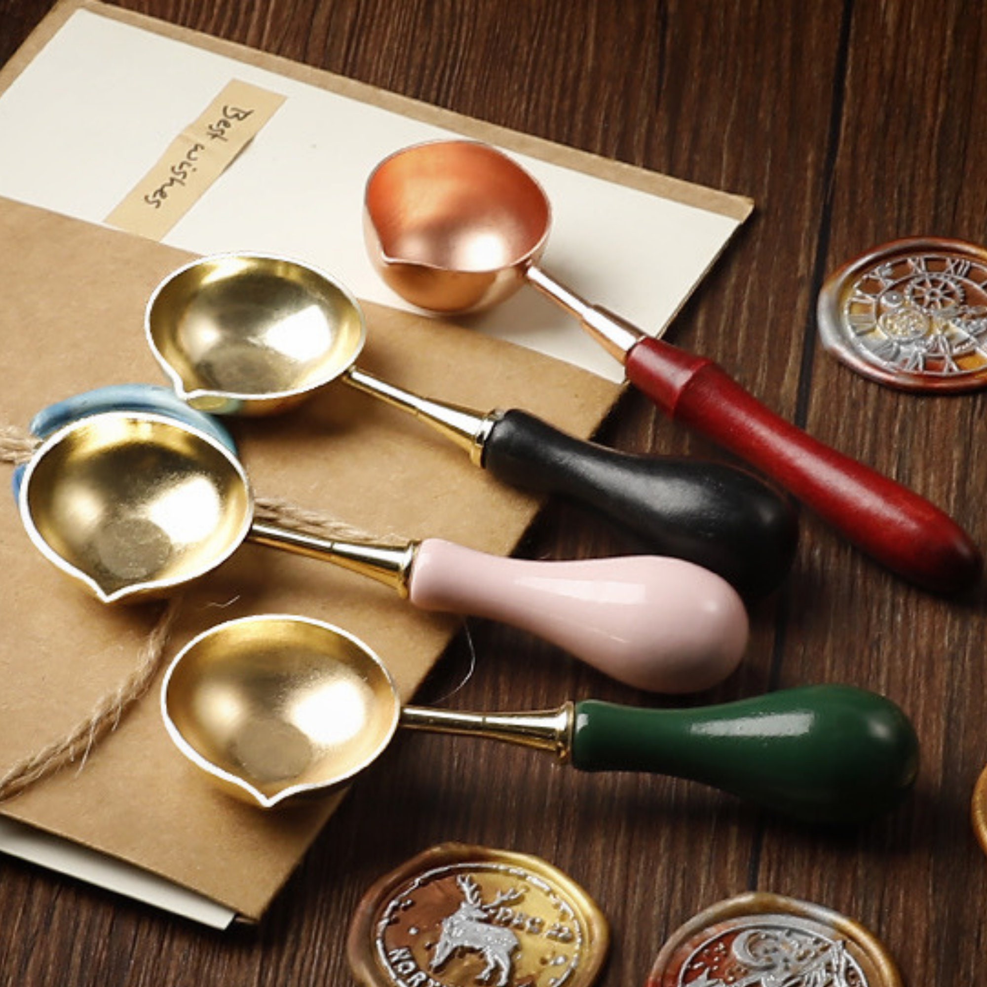 Wooden Wax Melting Spoon for Wax Seal StampMelting SpoonSeal Etsy