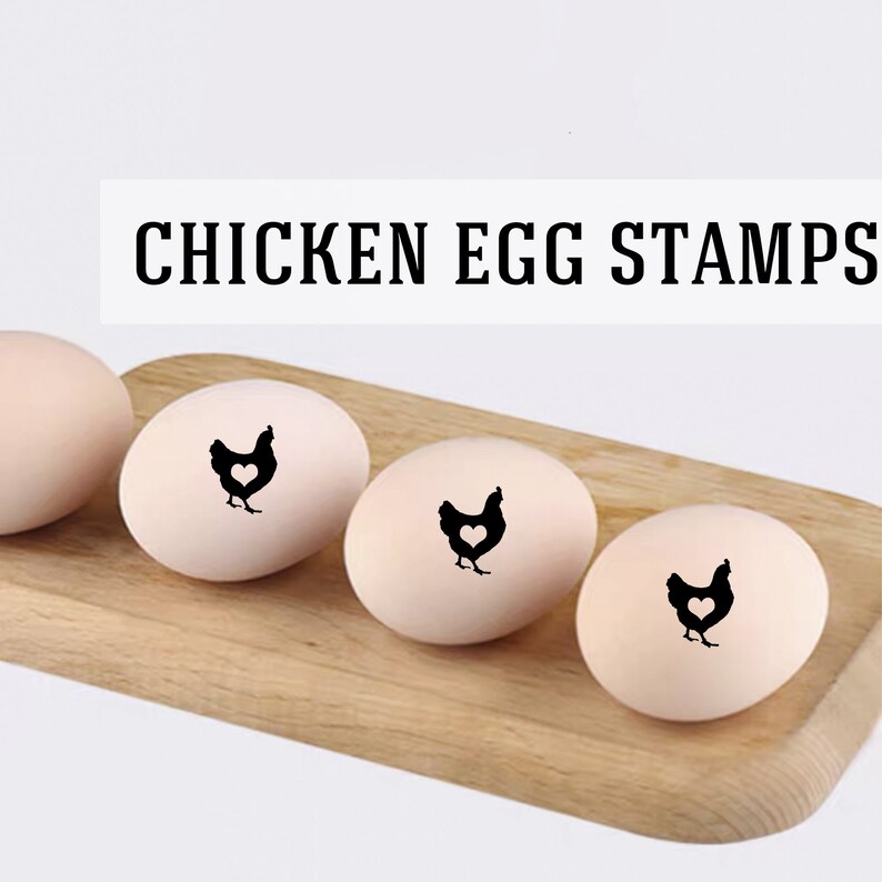 Egg Stamp Set Custom Chicken Coop Egg Stamp Chicken Lover Etsy