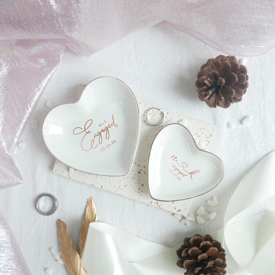 Personalized Wedding Ring Dish Custom Engagement Jewelry Etsy