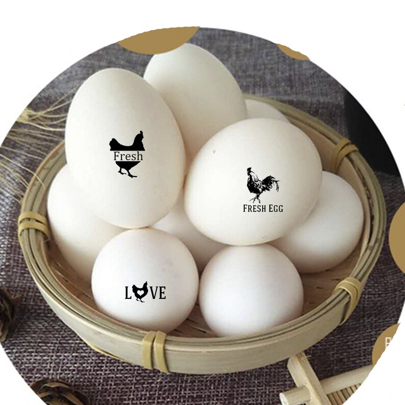 Custom Egg Stamp Farm Egg Label Farm Name Stamp Farm Fresh Etsy