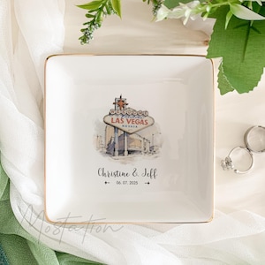 Destination Wedding Ring Dish, Amalfi Coast Wedding Jewelry Holder, Italy Wedding Favors, Wedding Location Keepsake, Engagement Gift image 11